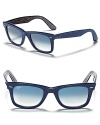 Swap basic black for beautiful blue or a pretty pattern. These Ray-Ban wayfarers are a fresh take on one of our favorite frames.