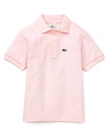 Lacoste's iconic polo shirt has never looked fresher, and with a rainbow of new color offerings, your little guy's summer look is sure to pop.