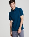 Burberry's slim fit polo in soft cotton.