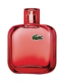 Introducing the newest variant of the Eau De Lacoste L.12.12 collection - Rouge - a fragrance defined by it's energetic chic attitude. The dynamic and energetic spirit of the Red fragrance is captured with a triple blend of spices – Ginger, Black Pepper and Cardamom, contrasted with a sparkling iced red tea note.