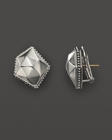 Lagos Sterling Silver Rocks Angled Earrings