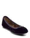 Walk softly in these romantic velvet flats, a ballerina's post-dance dream. By Lucky Brand.