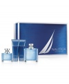 Invigorate his senses this season with a classic and masculine scent, Nautica Voyage.  This deluxe gift set includes: