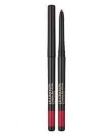 Rich, creamy colour in an automatic pencil that never needs sharpening. Its soft, rounded tip swivels up to provide lips with lasting colour and perfect definition, while preventing lipstick from feathering or bleeding.