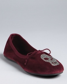 Memento mori: these Ash ballet flats feature twinkling, rhinestone skull embellishments. Live it up.