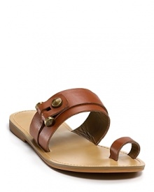 Featuring luxe hardware details, these flat sandals from Aqua lend effortless summer style.