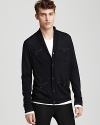 Crafted in soft merino wool, this sleek 4-pocket cardigan from John Varvatos Star USA defines cold-weather cool.