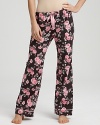 Pretty floral drawstring pants are perfect for lounging around the house on the weekend.