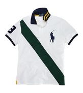 Polo Ralph Lauren Custom-Fit Short-Sleeved Pieced Mesh Polo