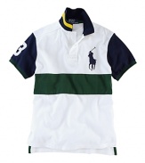 Polo Ralph Lauren Custom-Fit Short-Sleeved Pieced Mesh Polo