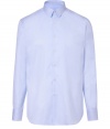 Perfect for work or play, this classic button-down from PS Paul Smith is as versatile as it is stylish - Small spread collar, long sleeves, buttoned cuffs, front button placket, shirttail hemline, allover tonal micro patterning - Slim fit - Pair with straight leg jeans, chinos, or sleek trousers