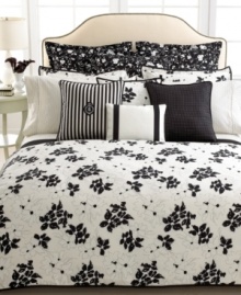 Finish your Port Palace bed from Lauren by Ralph Lauren in graceful style with this flat sheet, featuring a chic dot pattern in rich, 300-thread count cotton sateen.