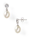 With a delicate sparkle, Chrislu's shapely pearl drop earrings lend instant elegance. Slip these on with your hair swept back for maximum impact.