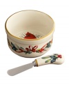 Perfect for butter or jam, the Winter Greetings dip bowl and spreader combine everything that's most beautiful about the season in fine ivory porcelain. Qualifies for Rebate