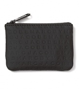 MARC BY MARC JACOBS key pouch constructed in durable, logo-emobossed PVC.