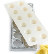 The sights, the smells and the charm of Italy, all in the comfort of your home. Legendary dishes come to life with this ravioli mold. The easy-to-use form makes 12 raviolis at once and takes the hassle out of adding your favorite fillings.