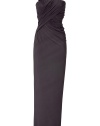 Luxurious gown in fine viscose - Spandex stretch makes it wonderfully comfortable - asymmetrical cut with sexy, one shoulder strap - figure-flattering draping creates stunning silhouette - Ideal dress for any special evening occasion - Pair with heels and clutch