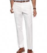 From your desk to dockside, these twill pants from Perry Ellis are a versatile addition to your wardrobe.