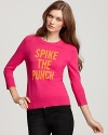 Get the party started in this kate spade new york spike The punch sweater--a playful topper to a frilly frock or flouncy skirt.