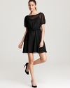 Give your staple collection a lift with a sheer MARC BY MARC JACOBS LBD flaunting feminine details for a charming cocktail creation.