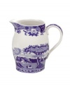 This classic Spode Blue Italian jug features the famous blue and white design framed by an Imari border, inspired by Chinese porcelain.