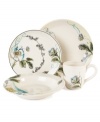 The Rose place settings from Edie Rose by Rachel Bilson feature hand-inked florals and butterflies with swirls of graceful, subdued watercolors. Classic designs balance modern silhouettes designed to mix and match for one-of-a-kind table settings.