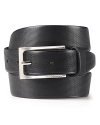 A very slight texture is embossed on this handsome leather belt for modern appeal from the always in style BOSS Black.