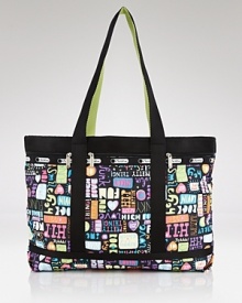 Cooly blending practical design with a fashionable feel, LeSportsac's printed nylon tote makes a smart travel companion.