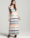 Exude fresh, California-girl cool in this Ella Moss maxi dress, emboldened by a bohemian-inspired print.