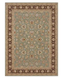 Utterly remarkable in its rich detail and beautiful, soft tones of sage and coffee, the Samira area rug from Loloi updates any space with traditional Turkish-inspired design. Crafted in Turkey of ultra-durable and easy-to-clean polypropylene.