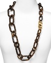 Timeless glamor is a hallmark of the MICHAEL Michael Kors brand. Make the look your new signature with this classically styled tortoise shell link necklace.