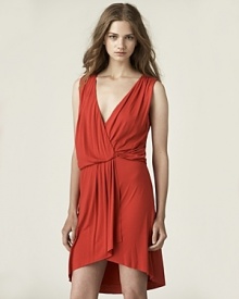 Opt for a modern take on goddess chic in this gorgeously draped Velvet by Graham & Spencer Dress.