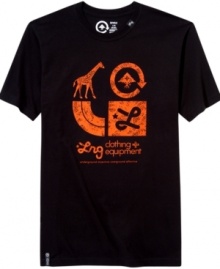 Go wild in your wardrobe. This graphic t-shirt from LRG always answers the call for casual style.