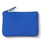 MARC BY MARC JACOBS key pouch constructed in durable, logo-emobossed PVC.