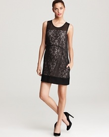 A lovely lace MARC BY MARC JACOBS dress infuses your wardrobe with charm for stylish daytime delight. With sheer straps and a visible cream lining, this coquettish creation is the easy piece you've been needing.