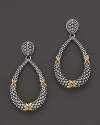 Lagos Sterling Silver Open Drop Earrings With 18k Gold Signature