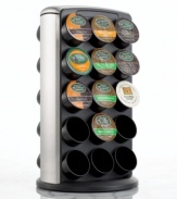 Grab your favorite coffee flavor and brew it in a flash! The Breville K-Cup carousel keeps 30 single-serve K-Cups within easy reach, all while taking up just a small portion of your counter space. One-year warranty. Model BKC100.