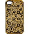 Snap a fun face onto your iPhone with Marc by Marc Jacobs graffiti logo case - Fits 4G iPhones, allover logo print - Stash away in oversized printed totes