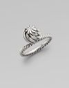 From the Elements Collection. Signature twisted cable band with sterling silver ball.Sterling silver Design has some movement Width, about 10mm Imported Additional Information Women's Ring Size Guide 