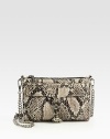 EXCLUSIVELY AT SAKS. Sleek and versatile design in exotic python-print leather, finished with polished hardware and a removable chain strap.Removable shoulder strap, 20 dropTop-zip closureOne outside zip pocketProtective metal feetOne inside zip pocketTwo inside open pocketsFully lined9W X 6H X 1½DImported