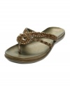 The Kenneth Cole Reaction Glam Life Sandals manage casual cool without sacrificing any sparkle thanks to their elaborately beaded thong upper.