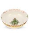 A sun-yellow partridge and pear tree motif lend new cheer to what's already a symbol of the season – Spode's Christmas Tree dinnerware. Adorned with Family and Friends Are The Greatest Gifts, the 2012 annual serving bowl is something to treasure.