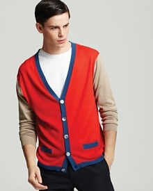 MARC BY MARC JACOBS Lightweight Colorblock Cardigan