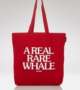 Jack Spade Real Rare Whale Canvas Tote Bag