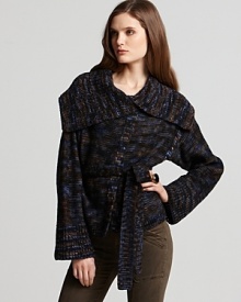 An artful hand knit wrap from MARC BY MARC JACOBS.