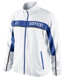 Turn up the volume and make the support of your favorite NCAA team loud and clear with this Kentucky Wildcats jacket featuring Dri-Fit technology from Nike.