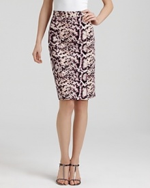 Nanette Lepore Skirt - Squeeze Me Snake Print Pencil