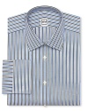 Ike Behar Vertical Multi-Stripe Dress Shirt - Classic Fit