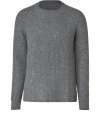 Elegant, streamlined staples anchor any wardrobe, and this grey pullover from Marc Jacobs proves a ready addition to any closet - Crafted from a sumptuously soft, pure alpaca knit - Slim cut fits close to the body - Classic crew neck and subtle, all-over rib trim - Seamlessly transitions from work to weekend and pairs perfectly with jeans, chinos, cords or dress trousers