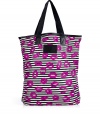 Work a fun print into busy days with Marc by Marc Jacobs stripey lip print shopper - Double top handles, logo plaque, inside back wall slot pocket with Velcro closure - Perfect for running errands or giving as a holiday gift